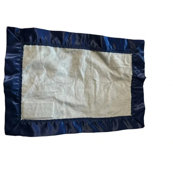 US Navy soft blue and grey burp cloth - Picture 2 of 2